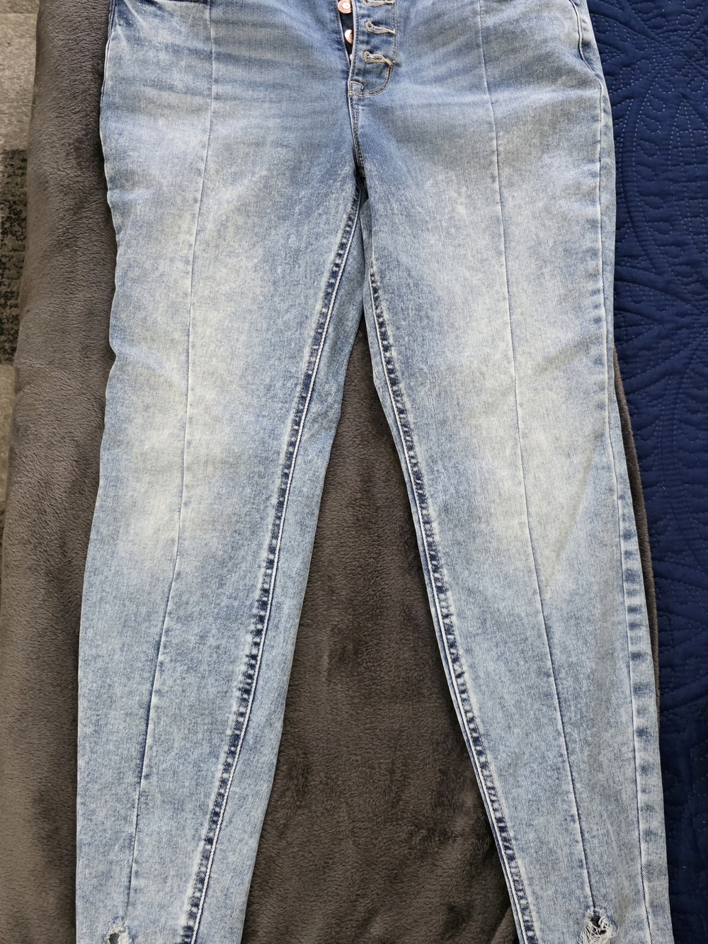 Maurices Light Blue High-Rise Jeggings